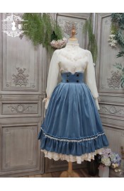 Miss Point Rose Doll Velvet High Waist Corset Skirt(Reservation/Full Payment Without Shipping)